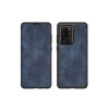 Husa Samsung Galaxy S20 Ultra, Premium Flip Book Leather, Piele Ecologica, Albastru